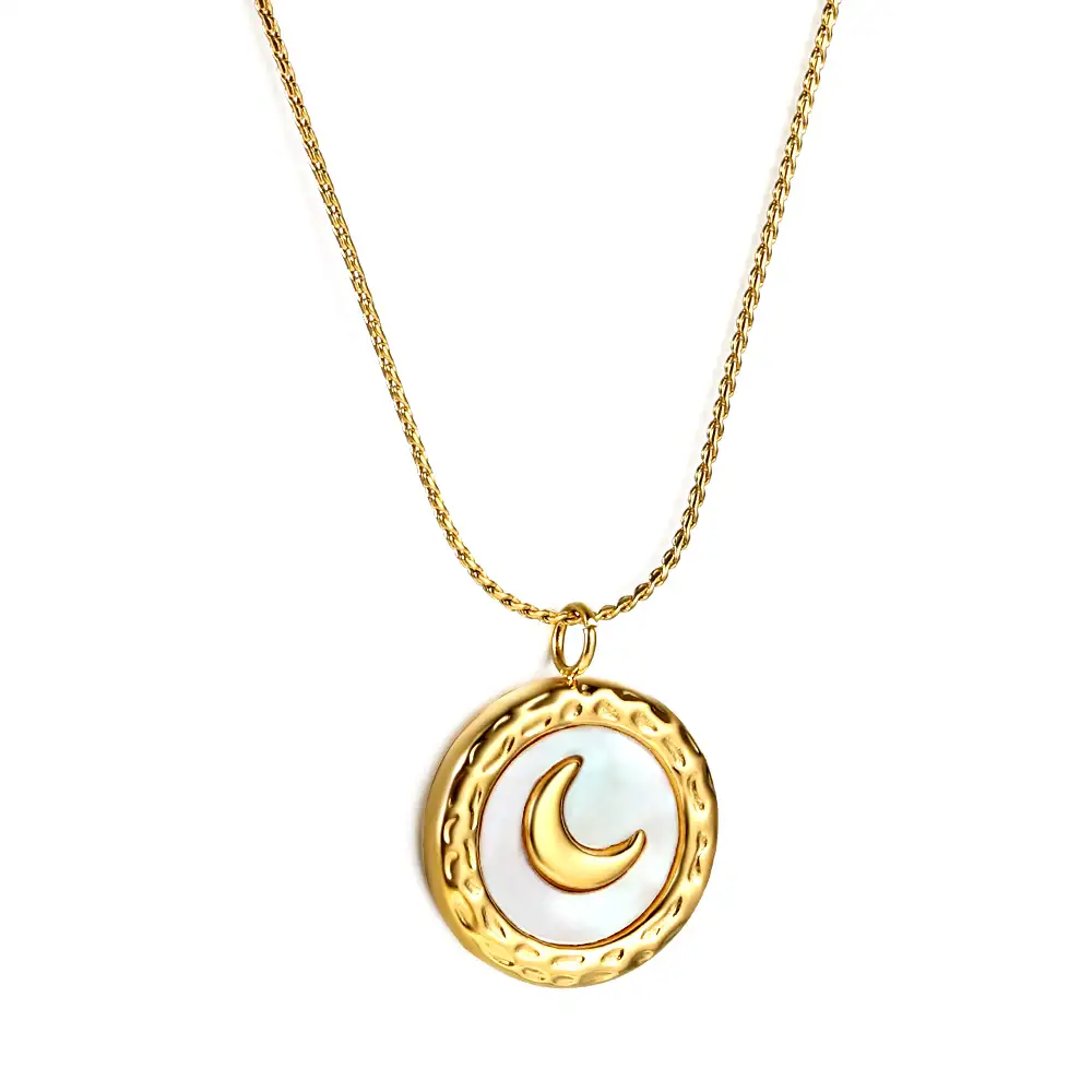 New Moon Necklace - Stories in Steel