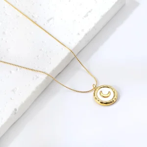 New Moon Necklace - Stories in Steel