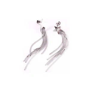 Starfall Drop Earrings – Silver - Stories in Steel