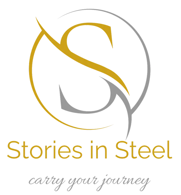 Stories in Steel Logo with caption
