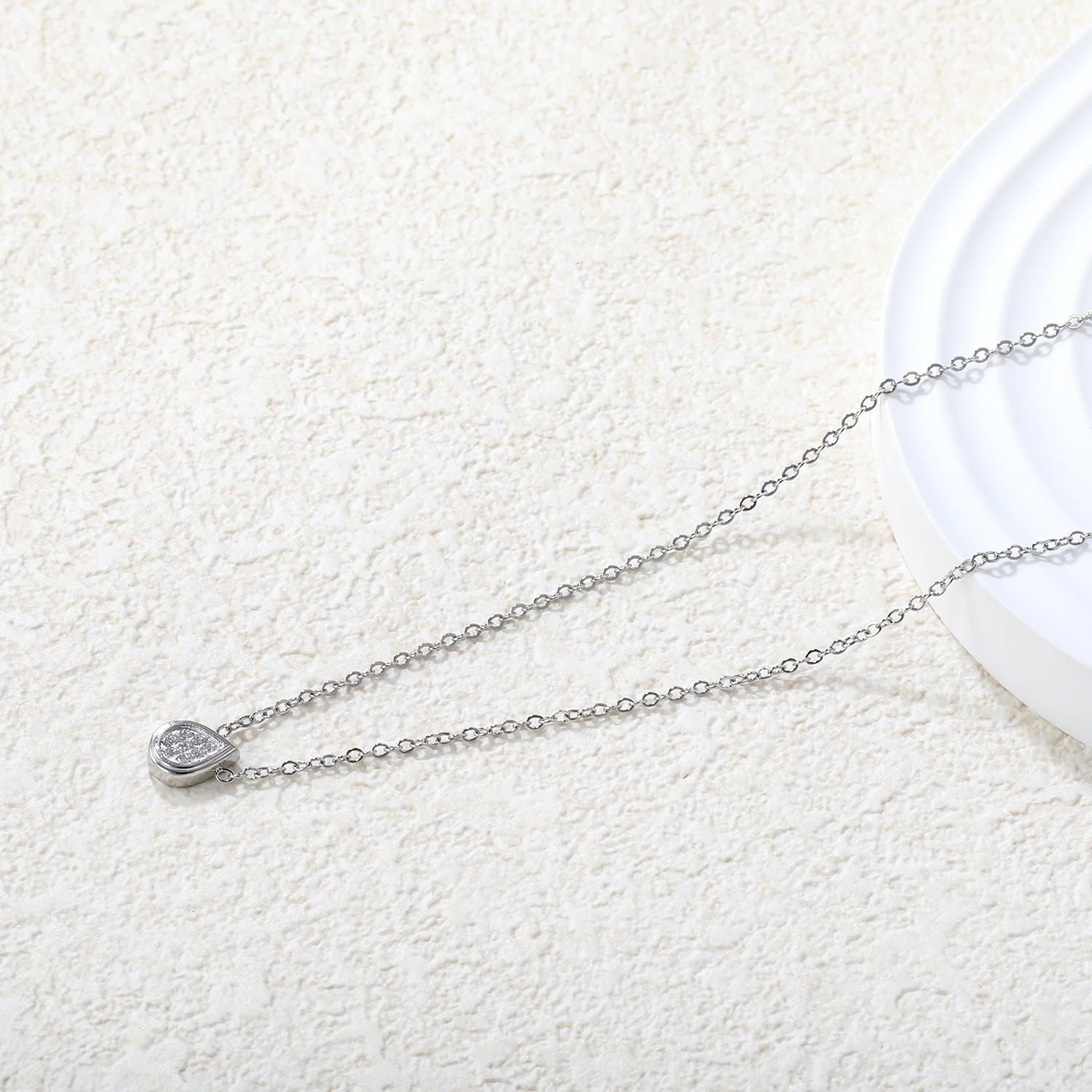 Droplet Necklace - Stories in Steel Droplet Necklace